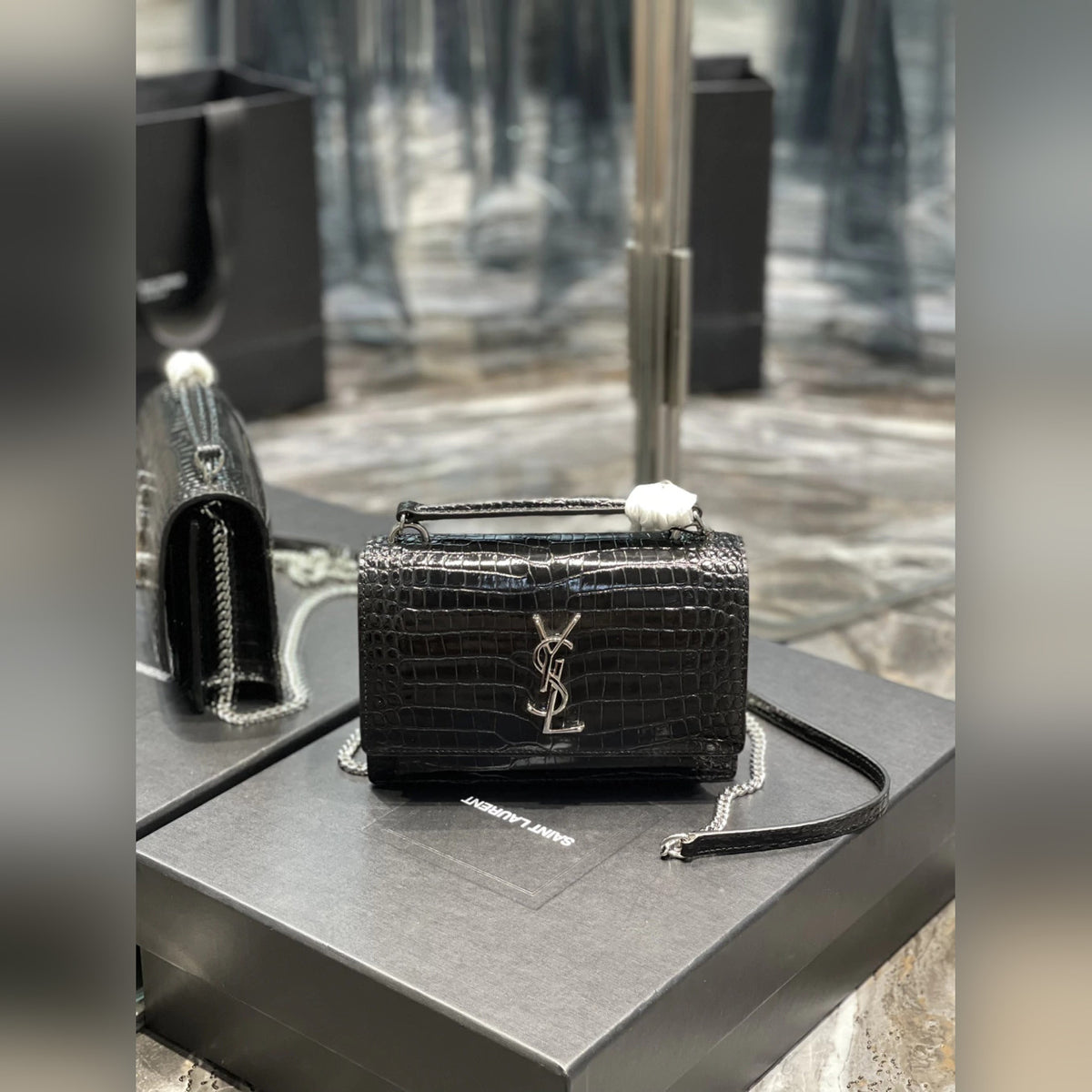 YSL Sunset Croco 7.5" (19 cm)