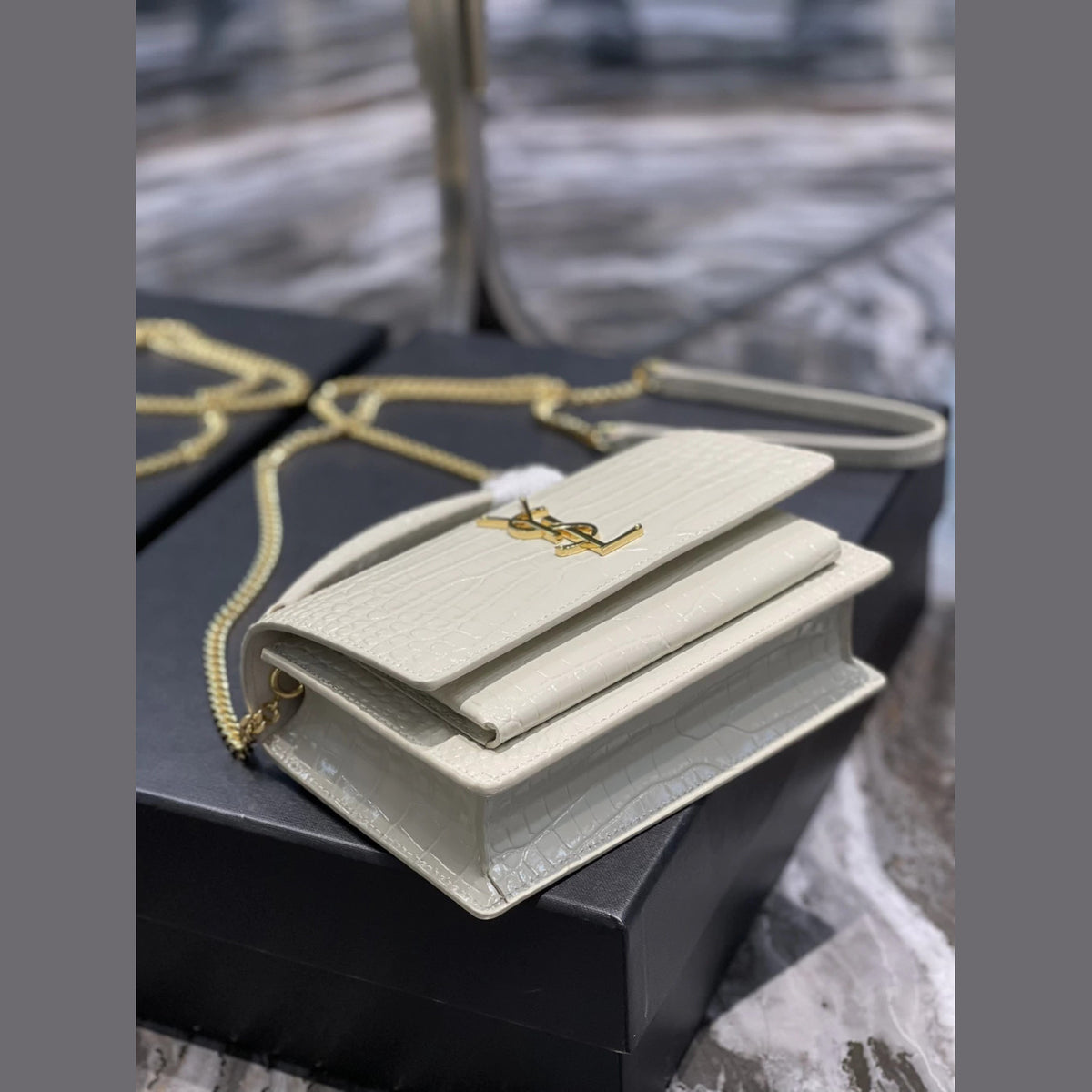 YSL Sunset Croco 7.5" (19 cm)