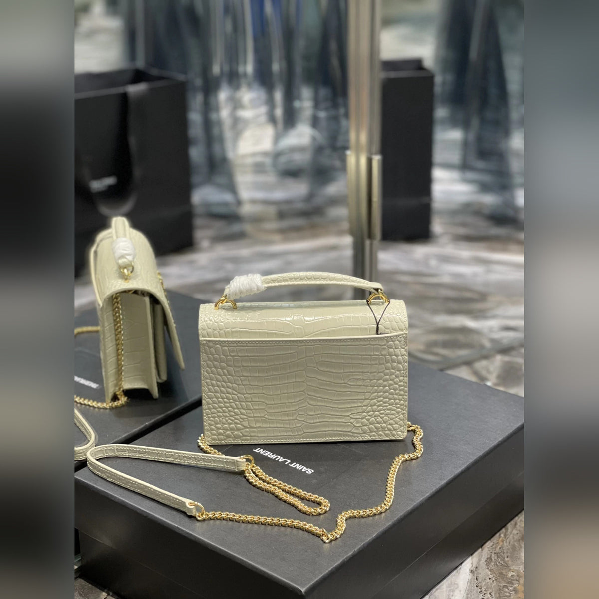 YSL Sunset Croco 7.5" (19 cm)