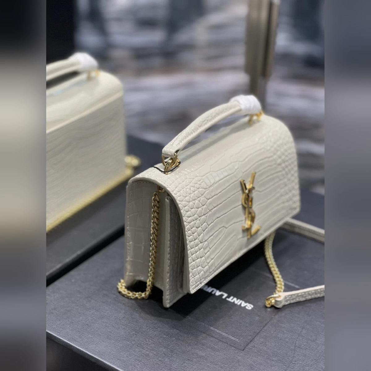 YSL Sunset Croco 7.5" (19 cm)