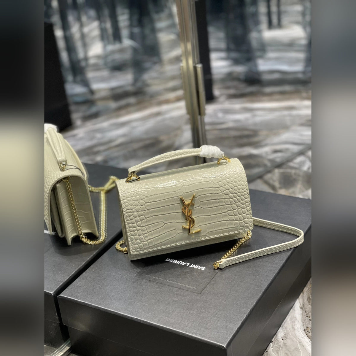 YSL Sunset Croco 7.5" (19 cm)